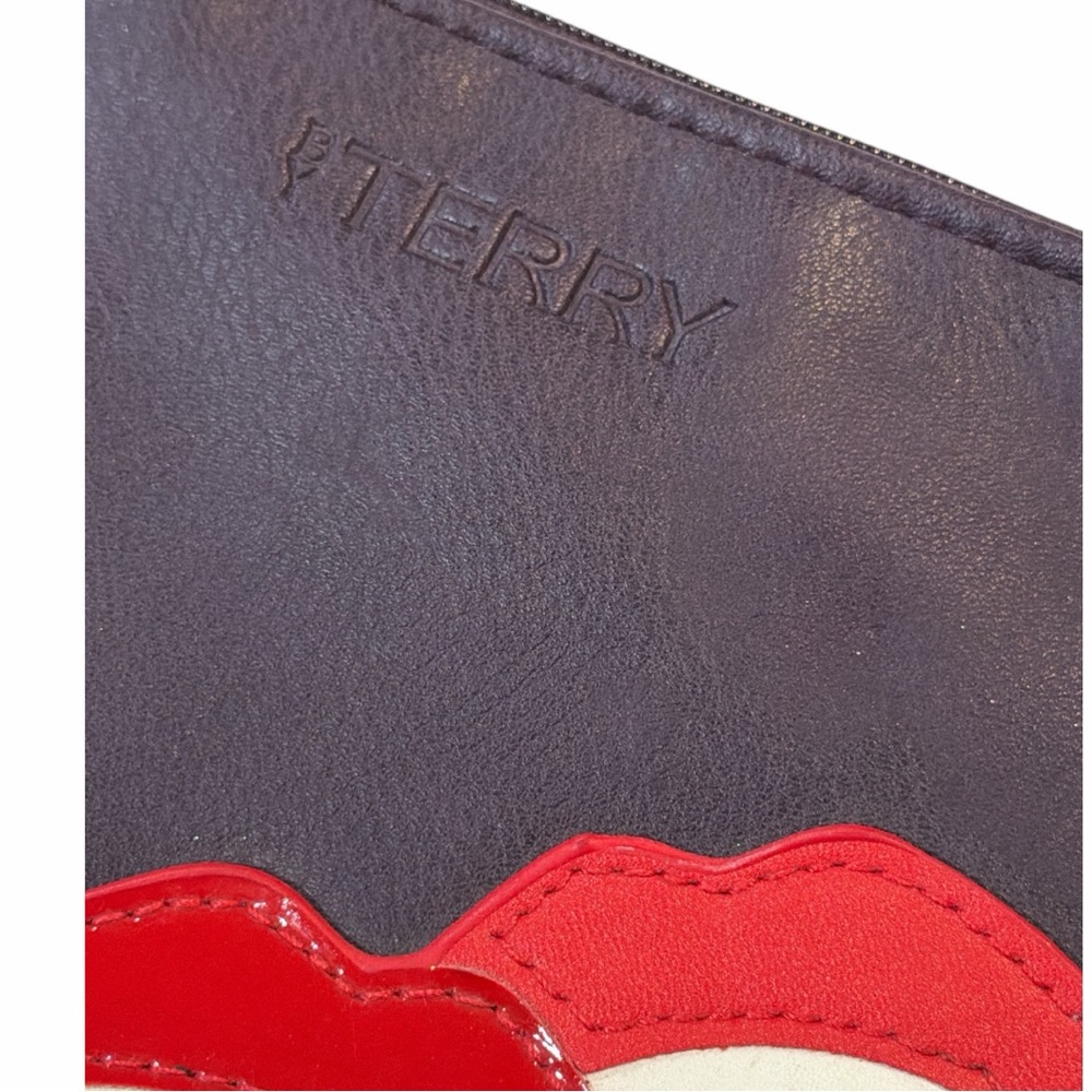 By Terry Purple Cosmetic Case with Red Lips Design - Picture 2 of 4